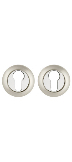 Накладка под цилиндр ET.R.JR54 (ET JR) SN/CP-3 матовый никель/хром | Алюминий