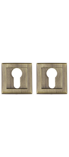 Накладка под цилиндр ET.K.QL52 (ET QL) ABG-6 зелёная бронза | ZAMAK