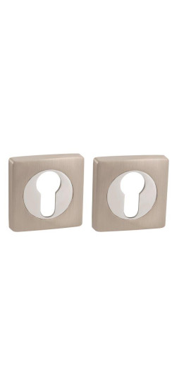 Накладка под цилиндр ET.K.ZQ51 (ET ZQ) SN/CP-3 матовый никель/хром | ZAMAK