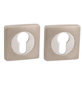 Накладка под цилиндр ET.K.ZQ51 (ET ZQ) SN/CP-3 матовый никель/хром