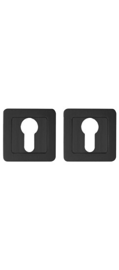 Накладка под цилиндр ET.K.QR52 (ET QR) BL-24 черный | ZAMAK