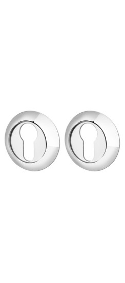 Накладка под цилиндр ET.R.LD54 (ET-1) CP-8 хром | ZAMAK