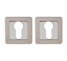 Накладка под цилиндр ET.K.QR52 (ET QR) SN/CP-3 матовый никель/хром