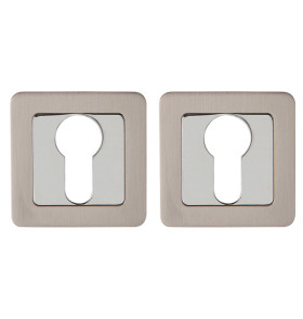 Накладка под цилиндр ET.K.QR52 (ET QR) SN/CP-3 матовый никель/хром