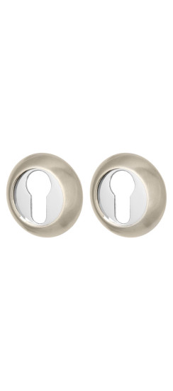 Накладка под цилиндр ET.R.LD54 (ET-1) SN/CP-3 матовый никель/хром | ZAMAK