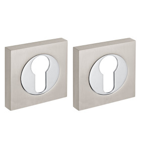 Накладка под цилиндр ET.K.KM52 (ET KM) SN/CP-3 матовый никель/хром