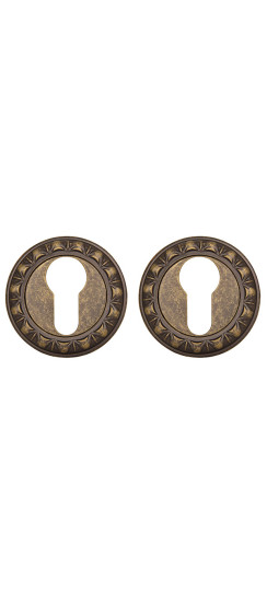 Накладка под цилиндр ET.R.MT53 (ET MT) OB-13 античная бронза | ZAMAK