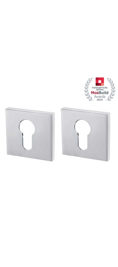 Накладка под цилиндр ET.K.USS52 (ET USS) CP-8 хром | ZAMAK