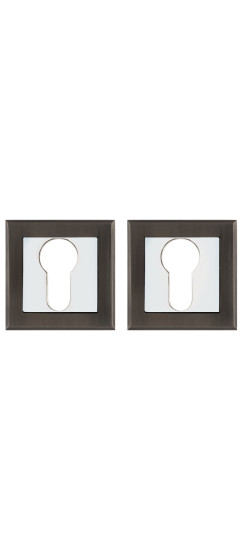 Накладка под цилиндр ET.K.QL52 (ET QL) GR/CP-23 графит/хром | ZAMAK