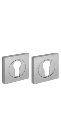 Накладка под цилиндр ET.K.KM52 (ET KM) SSC-16 сатинированный хром | ZAMAK