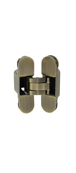 Петля скрытой установки U3D2000.TG AB бронза | ZAMAK, 110х30х32