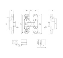 E30200.85.91 (белый) петля ECLIPSE 2.2 (4 накладки в комплекте)