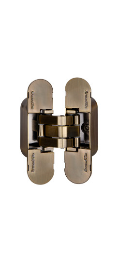 Петля скрытой установки U3D4000 AB (9540UN3D) бронза | ZAMAK, 94,8x23,3x32