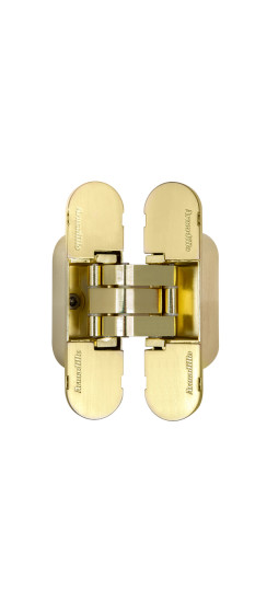 Петля скрытой установки U3D4000 SG (9540UN3D) мат. золото | ZAMAK, 94,8x23,3x32