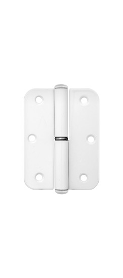 Петля накладная ПН1-85 белая, левая ПОДВЕС | Сталь, 85x67,5x2 мм