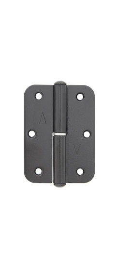 Петля накладная ПН1-85 черная, левая ПОДВЕС | Сталь, 85x67,5x2 мм