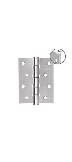 Петля универсальная HEAVY IN4400U CP (хром) 100х75х3 мм | Сталь, 100х75х3 мм