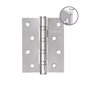 Петля универсальная HEAVY IN4400U CP (хром) 100х75х3 мм