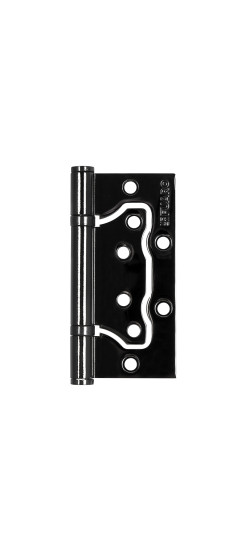 Петля универсальная без врезки IN4500W-BL BN (500-2BB/BL 100x2,5) черный глянец БЛИСТЕР | Сталь, 100x51x2,5 мм