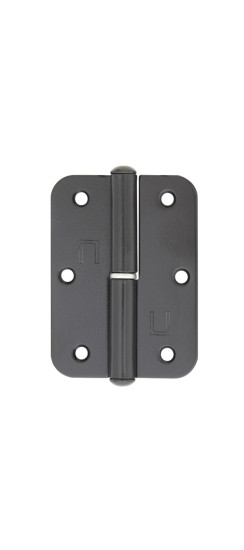 Петля накладная ПН1-85 черная, правая ПОДВЕС | Сталь, 85x67,5x2 мм