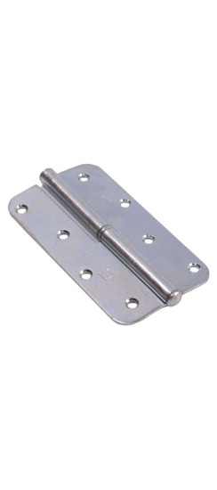 Петля накладная ПН-130 цинк белый, правая | Сталь, 130x71x2,2 мм
