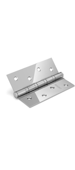 Петля универсальная IN5400U-BL CP (4BB/BL 125x75x2,5) хром БЛИСТЕР | Сталь, 125x75x2,5 мм