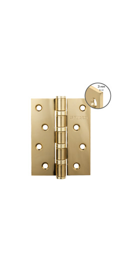 Петля универсальная HEAVY IN4400U GOLD-24 (золото 24K) 100х75х3 мм | Сталь, 100х75х3