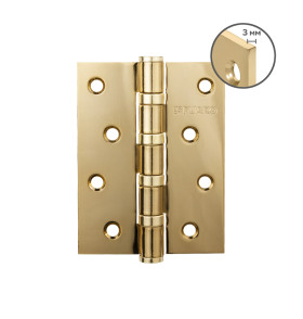 Петля универсальная HEAVY IN4400U GOLD-24 (золото 24K) 100х75х3 мм