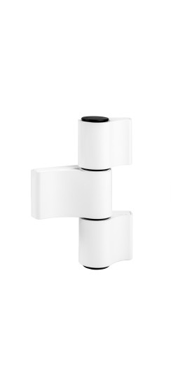 Петля дверная IN-U3B1-150A (RAL 9016) (АНКЕРНАЯ) белый | Алюминий, 153,5?96?20