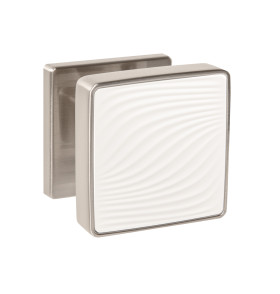 Ручка раздельная K.EST.Q52.GIPNOZ SN/WH-3 матовый никель/белый