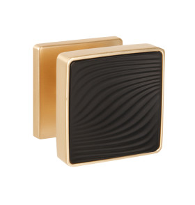 Ручка раздельная K.EST.Q52.GIPNOZ SSG/BL-39 сатинированное золото/черный