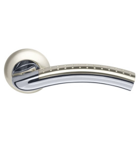 Ручка раздельная R.LD54.Libra26 (Libra LD26) SN/CP-3 матовый никель/хром TECH (кв. 8х140)