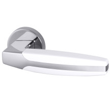Ручка раздельная R.URB52.ARC (ARC URB2) CP/White-14 хром/белый