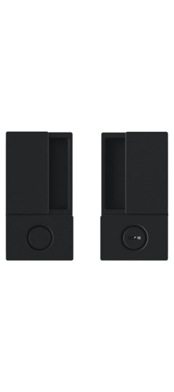 B30002.00.93 Ручка WAVE под WC (черный), для распашных дверей | Многослойное гальваническое