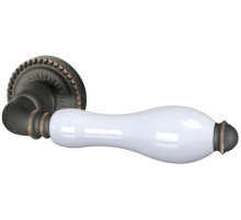 Ручка раздельная R.CL55.Silvia (Silvia CL1) ABL-18/WP-109 темная медь/бел.фарфор