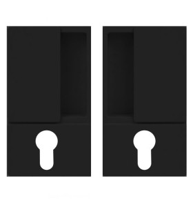 B30003.00.93 Ручка WAVE под цилиндр (черный), для распашных дверей