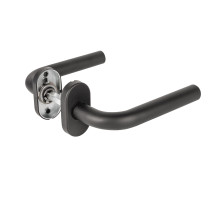 Ручка раздельная R.DSS201-0201P/19 INOX 201 BLACK (овальное основание)