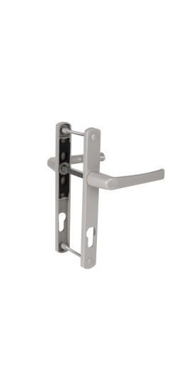 Ручка на планке HANDLE.85.25.67-75 RAL 9006 серый | ZAMAK