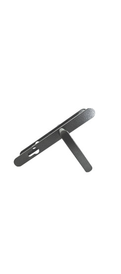 Ручка дверная на планке РФ1-85А/25 (85 мм) серебро | Алюминий, -