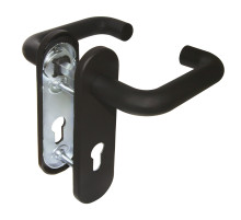 Ручка дверная FP.DH172.0433 NE (DH-0433 NE) (9x130) с пружиной BL-24 черный