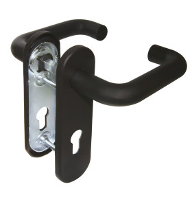 Ручка дверная FP.DH172.0433 NE (DH-0433 NE) (9x130) с пружиной BL-24 черный