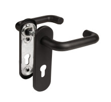 Ручка дверная FP.DH172.0433 NE (B2B)  (9x140) с пружиной BL-24 черный