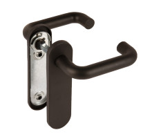 Ручка дверная FP.DH172.0433 W/CYL HOLE NE (9x140) без отверстий под ЦМ BL-24 черный