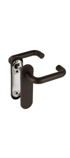 Ручка дверная FP.DH172.0433 W/CYL HOLE NE (9x140) без отверстий под ЦМ BL-24 черный | Огнеупорный нейлон на стальном основании