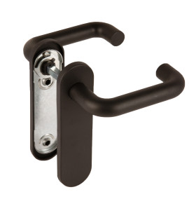 Ручка дверная FP.DH172.0433 W/CYL HOLE NE (9x140) без отверстий под ЦМ BL-24 черный