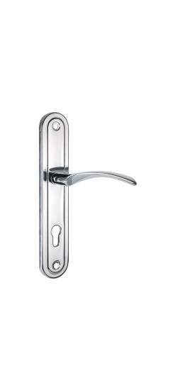 Ручка на планке HANDLE90.CRONA.04-85 (P90 8504 CRONA) CP хром | Сталь, М6 120х25