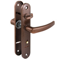 Ручка дверная 4112 Вега (антик) /124:1:90(2474)/