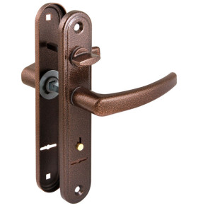 Ручка дверная 4112 Вега (антик) /124:1:90(2474)/