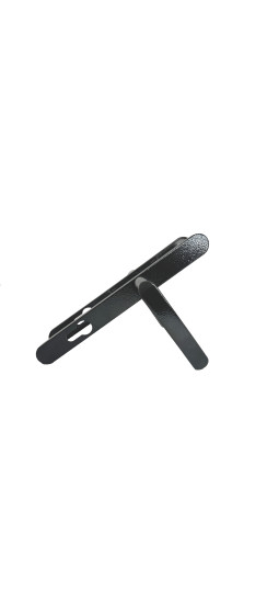 Ручка дверная на планке РФ1-85А/25 (85 мм) черный | Алюминий, -