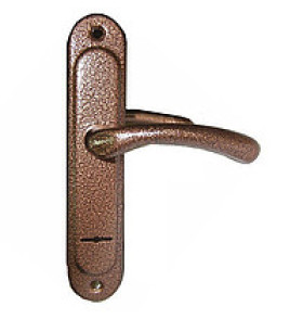 Ручки фалевые 4.427.КАПЛЯ.МА, под сув. механизм, медный антик, 85 мм (для 1.04.27) /02843/